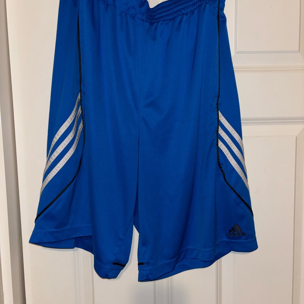Adidas Men's Bright Blue Athletic Shorts